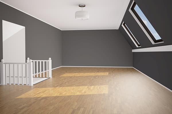 Modern, freshly painted interior